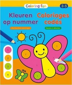 Kleurboeken voor kinderen tot 4 jaar; Kleuren op nummer