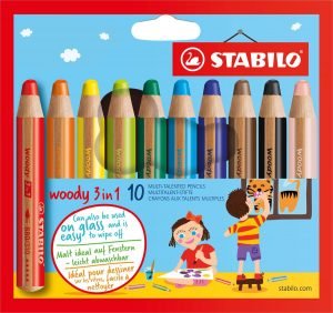Kleurpotloden voor kinderen vanaf 1 jaar STABILO Woody 3 in 1 