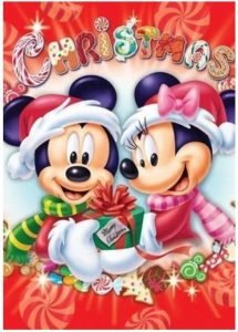 Diamond painting Kerstmis Mickey en Minnie Mouse