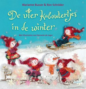 De vier kaboutertjes in de winter, Marianne busser en Ron schroder; Prentenboek op rijm voor peuters en kleuters tot 6 jaar