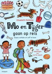 Mo en Tijger gaan op reis, door Elisabeth Mollema; Zelfleesboek voor kinderen AVI-niveau E3 naar M5