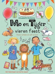 Mo en Tijger vieren feest, zelfleesboeken voor kinderen, AVI-niveau E3 tot en met E5, Elisabeth Mollema