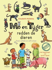 Leesboekenenmeer Boeken gelezen in april 2023: Mo en Tijger 4 - Mo en Tijger redden de dieren; Auteur: Elisabeth Mollema, illustraties: Gertie Jaquet