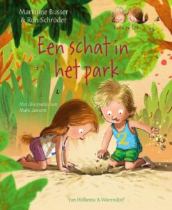 Kinderboeken thema zomer peuters en kleuters: Koen en Lot - Een schat in het park; Marianne Busser & Ron Schröder; + recensie